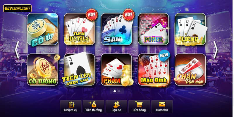 Cổng game bài 009 Casino
